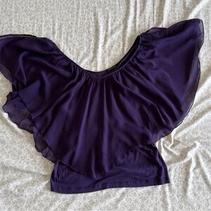 VENUS Purple Flowy Top
